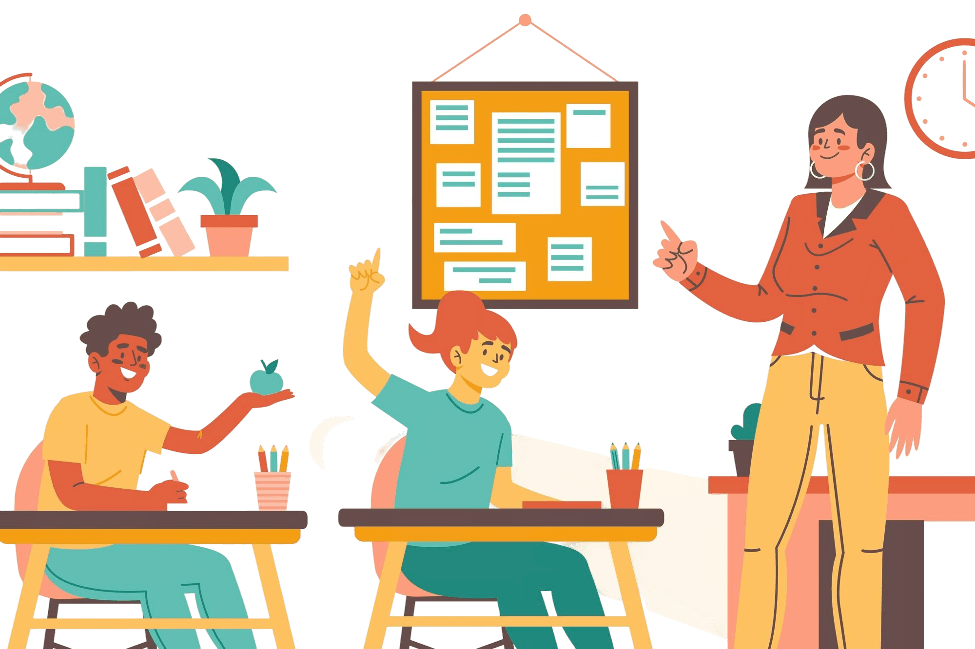 World Teacher's Day celebration illustration